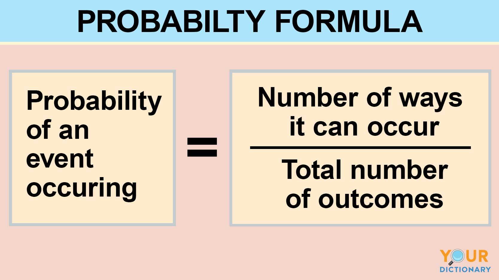example of probability using formula