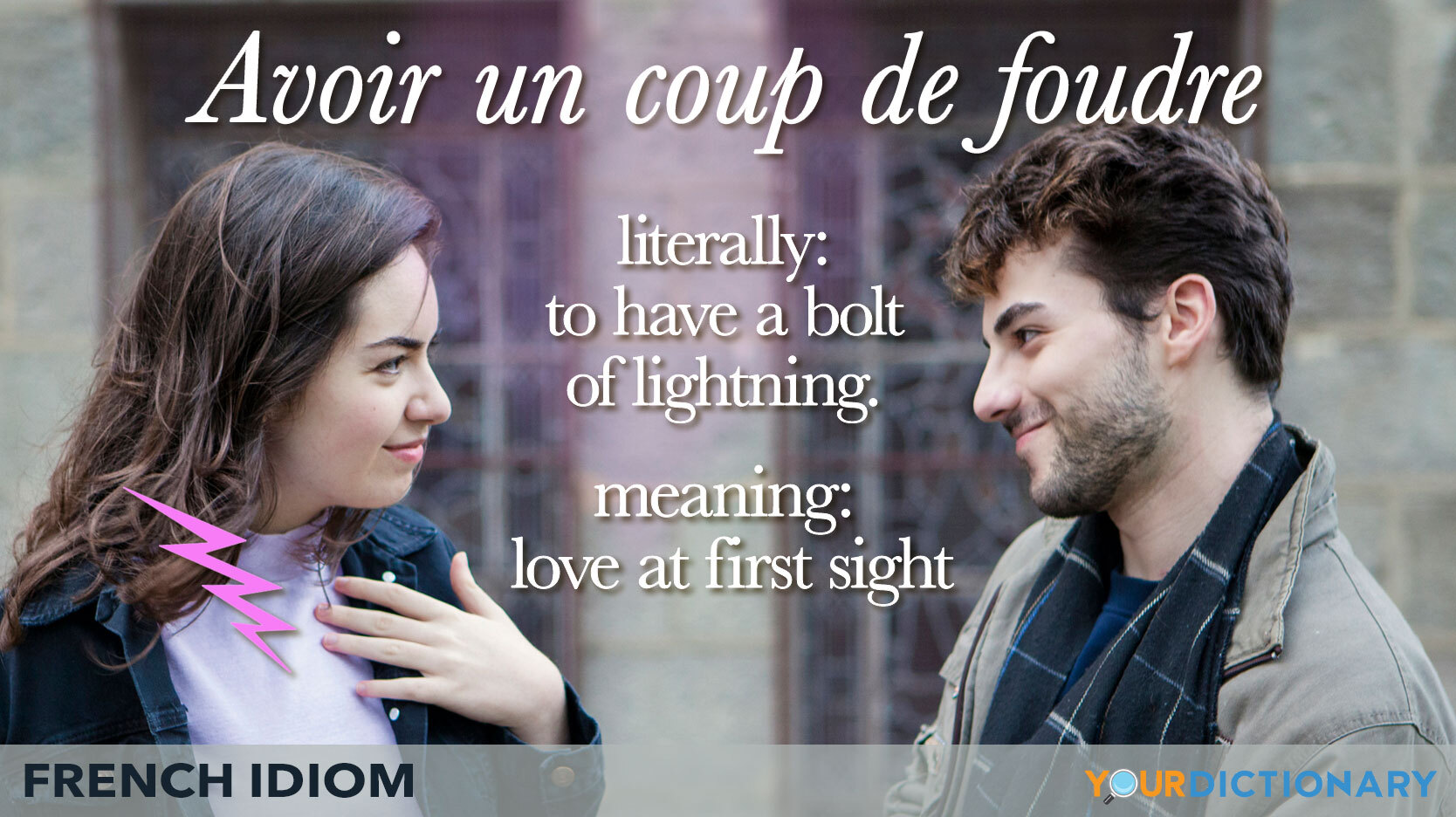 french idiom of love at first sight