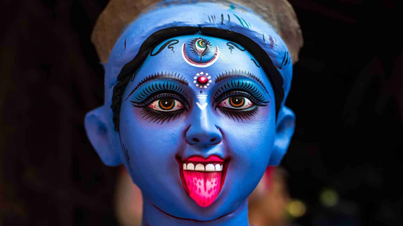 hindu goddess Kali of death and time