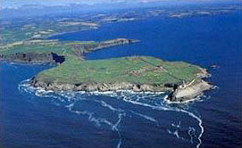 Old Head is built on a promontory jutting into the Atlantic