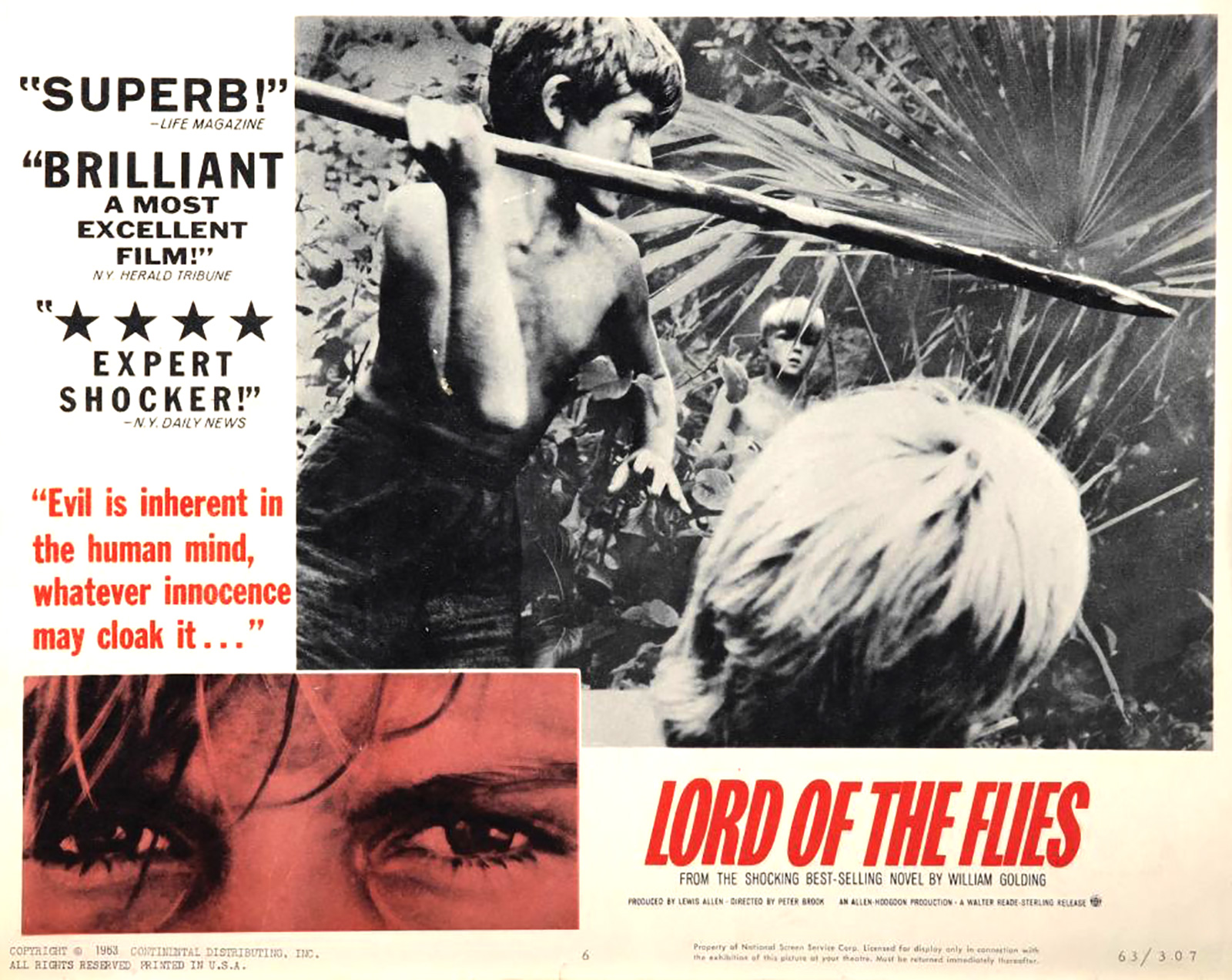 Lord Of The Flies lobby card 1963