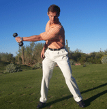 backswing with dumbell backswing with dumbell