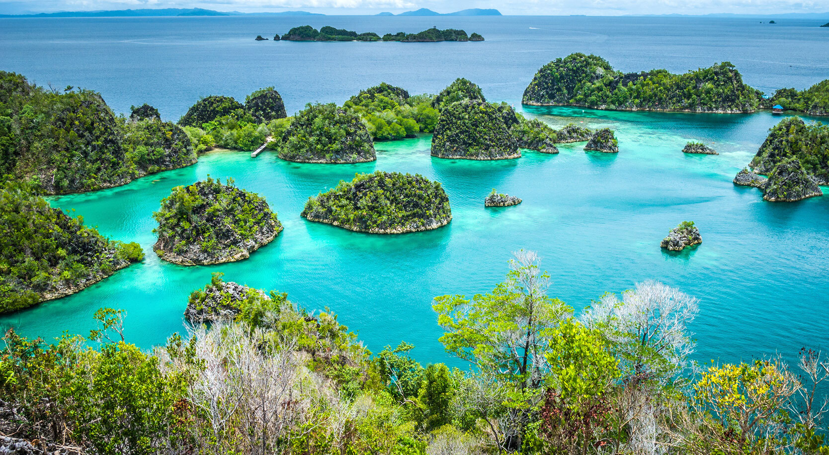 Pienemo islands in Indonesia