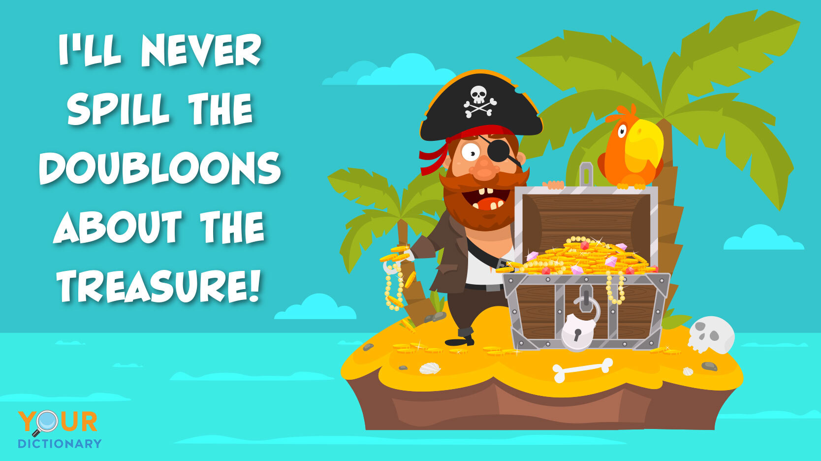 pirate pun spill the doubloons