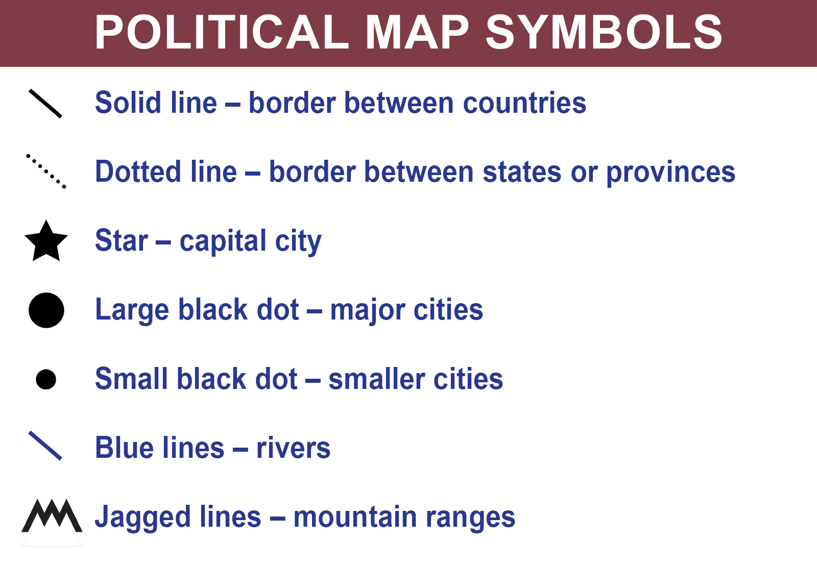 political map symbols