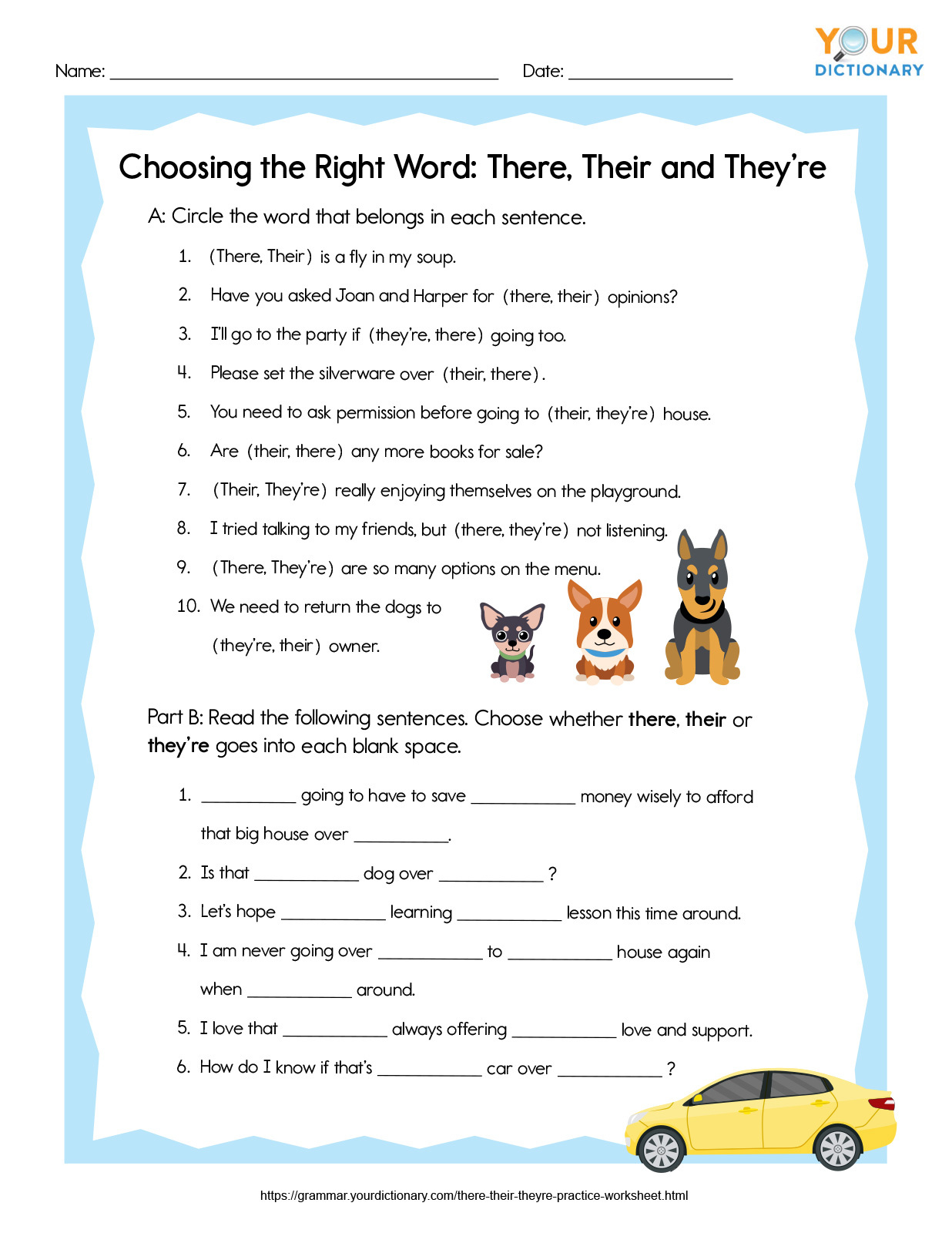 Printable Worksheets For Grade 2 English Grammar