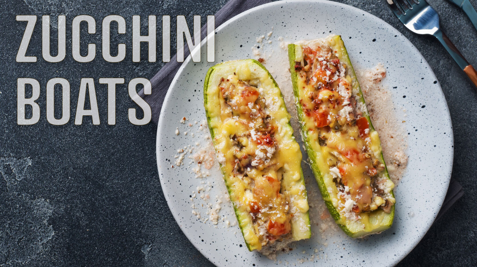 z food word zucchini boats